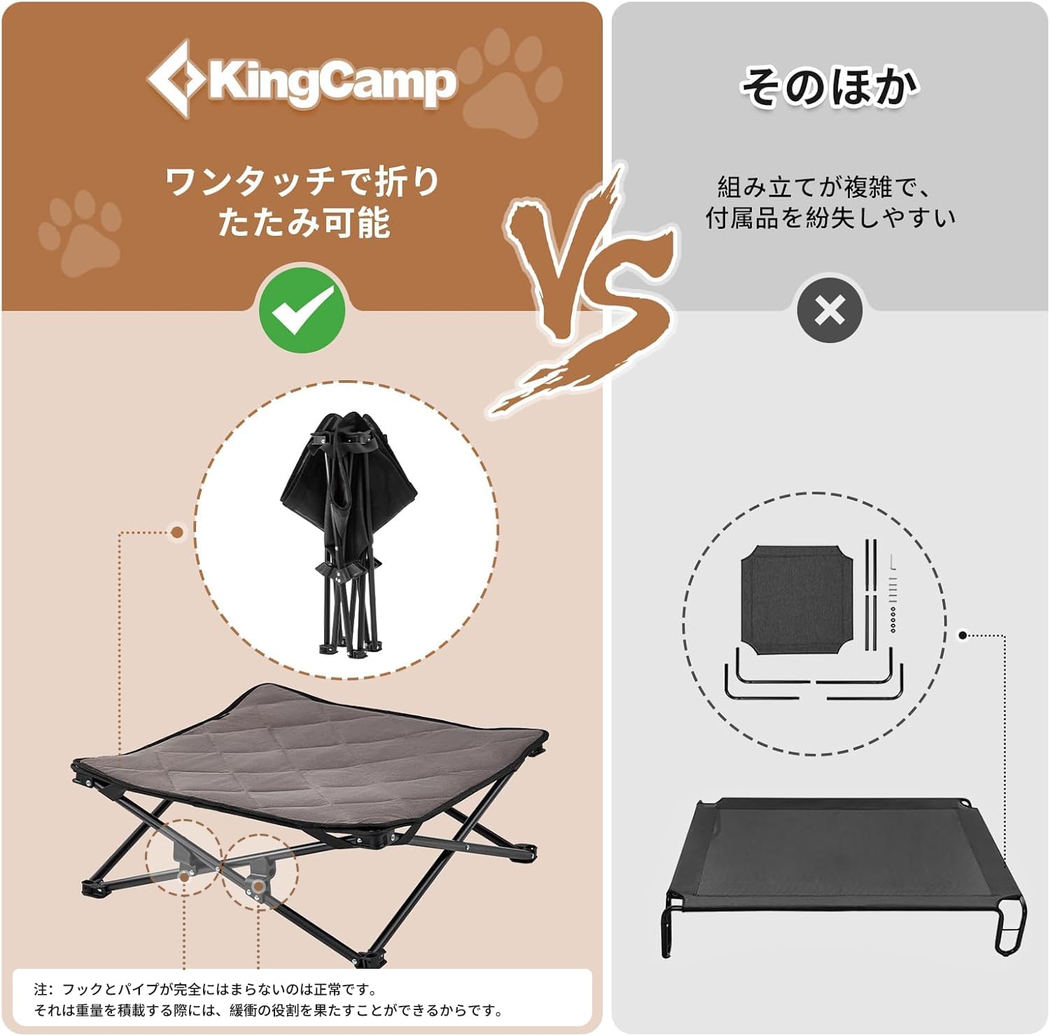 KingCamp ドッグコット犬用ベッド アウトドア折りたたみ洗えるペットベッド – kingcampoutdoor.co.jp